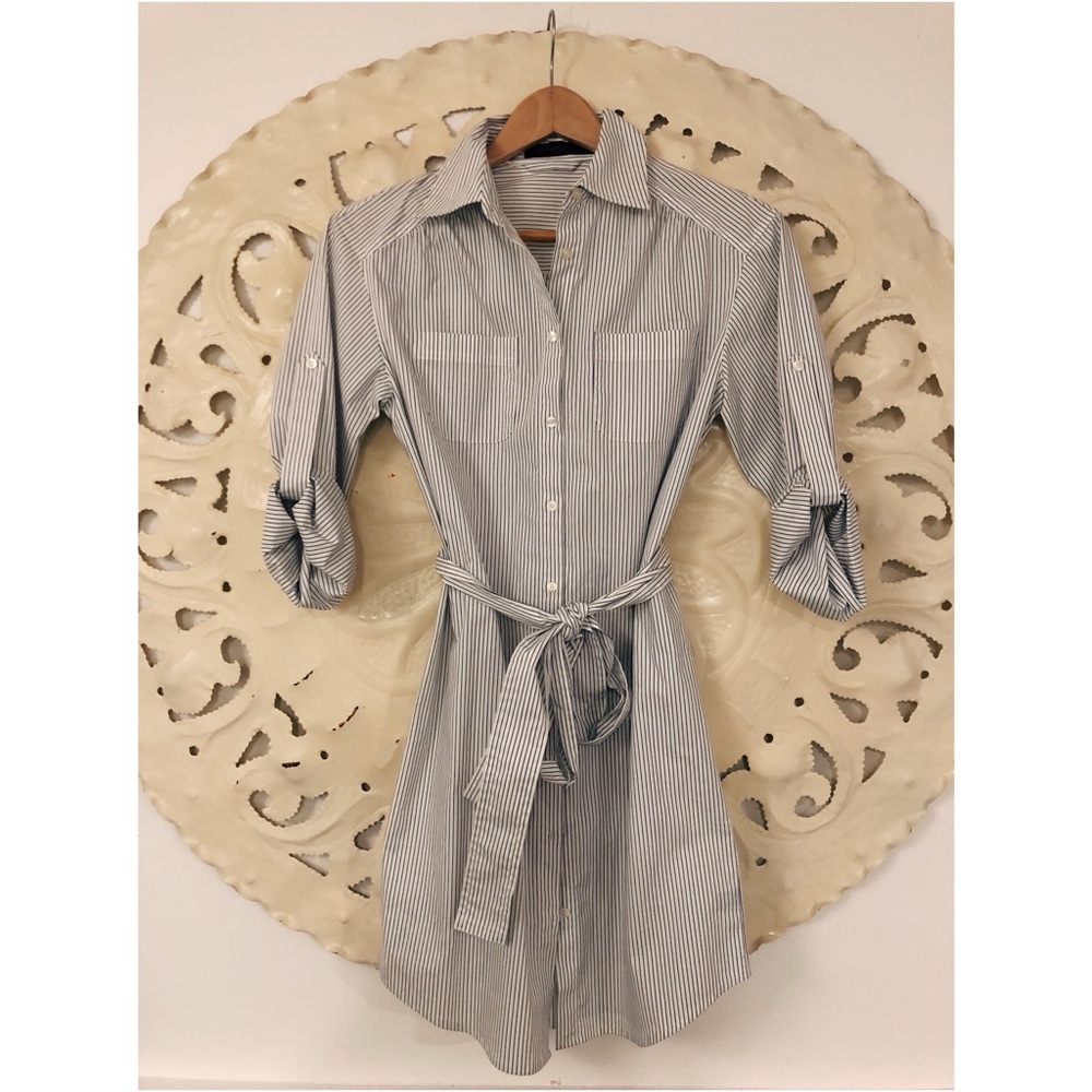 Long Button Down Shirt Dress